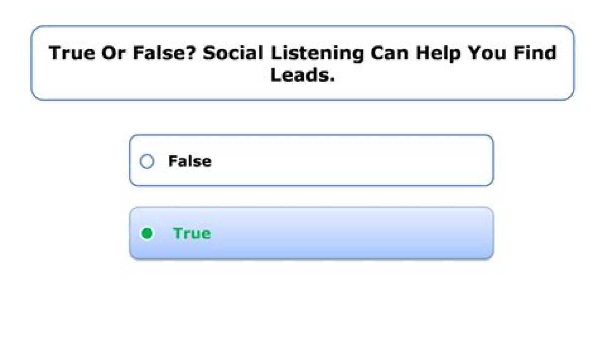 True Or False Social Listening Can Help You Find Leads