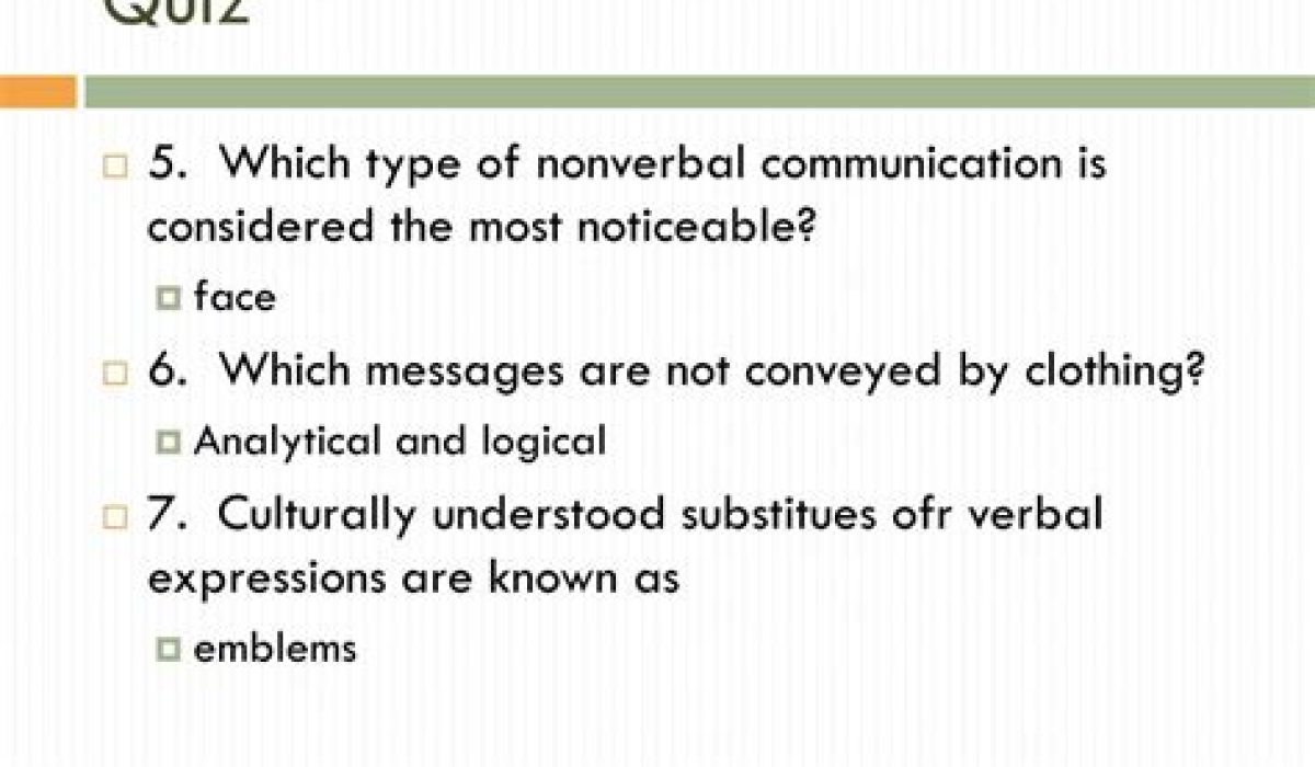 Most Communication Is Nonverbal True Or False