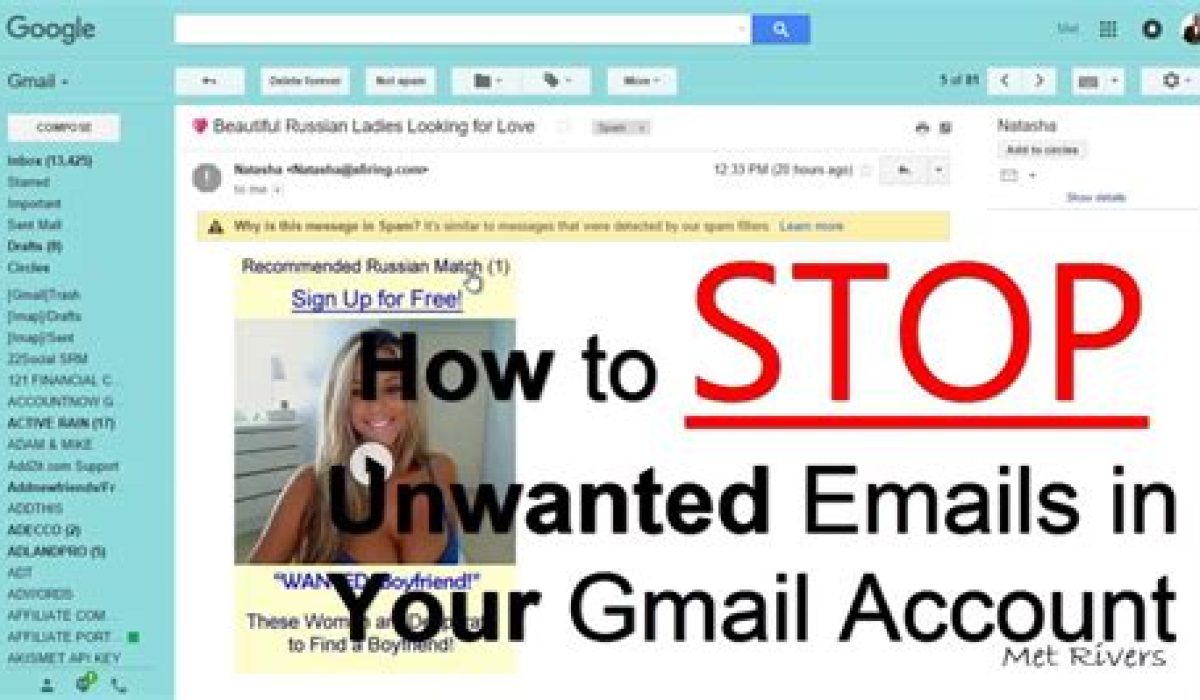 How To Stop Unwanted Emails